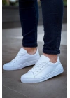 KB-122   Beyaz Cilt Yüksek Taban Bağcıklı Günlük Erkek Ayakkabı