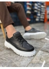KB-702  Siyah Cilt Günlük Erkek Ayakkabı
