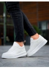 KB-X8  Beyaz Cilt Beyaz Yüksek Taban Günlük Spor Ayakkabı