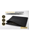 Kedi Elekli Tuvalet Önü Kum Tutucu Paspas  45 cm - 60 cm Siyah