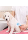 ®  Kedi Köpek Tüy Toplayıcı Kendini Temizleyebilen Ergonomik Saplı Evcil Hayvan Tarağı Mavi