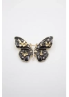 Kelebek Broş - Siyah