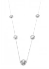 Kelebek Kolye - 90 cm - Gümüş