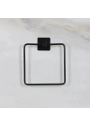 ®  Kendiliğinden Yapışkanlı Siyah Paslanmaz Metal Kare Havluluk