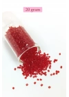 Kesme Cam Boncuk 2mm - 20 Gram - Bordo -BNC341