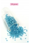 Kesme Cam Boncuk 2mm - 20 Gram - Camgöbeği Mavi -BNC347