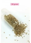 Kesme Cam Boncuk 2mm - 20 Gram - Gold -BNC308