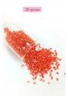 Kesme Cam Boncuk 2mm - 20 Gram - Mercan Kırmızı -BNC310