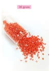 Kesme Cam Boncuk 2mm - 20 Gram - Mercan Kırmızı -BNC310