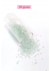 Kesme Cam Boncuk 2mm - 20 Gram - Şeffaf Beyaz -BNC320