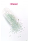 Kesme Cam Boncuk 2mm - 20 Gram - Şeffaf Beyaz -BNC320