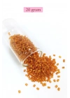 Kesme Cam Boncuk 2mm - 20 Gram - Şeffaf Koyu Turuncu -BNC327