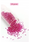 Kesme Cam Boncuk 2mm - 20 Gram - Şeffaf Pembe -BNC334