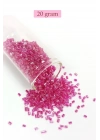 Kesme Cam Boncuk 2mm - 20 Gram - Şeffaf Pembe -BNC334