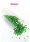 Kesme Cam Boncuk 2mm - 20 Gram - Şeffaf Yeşil -BNC307