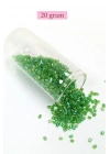 Kesme Cam Boncuk 2mm - 20 Gram - Şeffaf Yeşil -BNC307