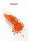 Kesme Cam Boncuk 2mm - 20 Gram - Turuncu -BNC305