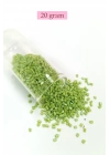 Kesme Cam Boncuk 2mm - 20 Gram - Yeşil -BNC325