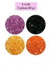 Kesme Cam Boncuk 2mm - 4 Renk - Toplam 80 Gram - BNC437