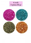 Kesme Cam Boncuk 2mm - 4 Renk - Toplam 80 Gram - BNC438