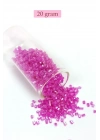 Kesme Cam Boncuk 2mm - 4 Renk - Toplam 80 Gram - BNC438