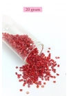 Kesme Cam Boncuk 2mm - 4 Renk - Toplam 80 Gram - BNC439