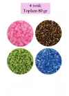 Kesme Cam Boncuk 2mm - 4 Renk - Toplam 80 Gram - BNC440