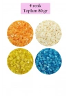 Kesme Cam Boncuk 2mm - 4 Renk - Toplam 80 Gram - BNC443