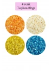 Kesme Cam Boncuk 2mm - 4 Renk - Toplam 80 Gram - BNC443