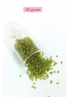 Kesme Cam Boncuk 2mm - 4 Renk - Toplam 80 Gram - BNC445