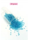 Kesme Cam Boncuk 2mm - 4 Renk - Toplam 80 Gram - BNC446