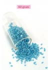 Kesme Cam Boncuk 2mm - 60 Gram - Camgöbeği Mavi - BNC395