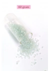Kesme Cam Boncuk 2mm - 60 Gram - Şeffaf Beyaz - BNC368
