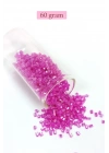 Kesme Cam Boncuk 2mm - 60 Gram - Şeffaf Fuşya - BNC363