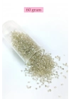 Kesme Cam Boncuk 2mm - 60 Gram - Şeffaf Gümüş - BNC378