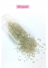 Kesme Cam Boncuk 2mm - 60 Gram - Şeffaf Gümüş - BNC378