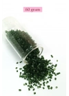 Kesme Cam Boncuk 2mm - 60 Gram - Şeffaf Koyu Yeşil - BNC367