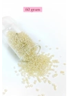 Kesme Cam Boncuk 2mm - 60 Gram - Şeffaf Krem - BNC387