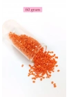 Kesme Cam Boncuk 2mm - 60 Gram - Turuncu - BNC353