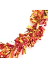 Kırmızı Altın Renk 4 Cm Genişlik Garland Çift Renk Sim Süs 180 Cm