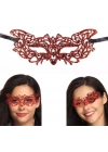 Kırmızı Dantel Masquerade Maskesi 9 No