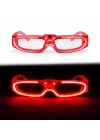 Kırmızı Led Işıklı Parti Gözlüğü 3 Modlu – Glow & Gece Eğlence Gözlüğü