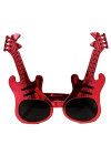 Kırmızı Renk Gitar Şekilli Parti Gözlüğü