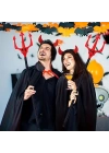 Kırmızı Renk Halloween Cadılar Bayramı Çatal 107 Cm