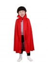Kırmızı Renk Yakalı Pelerin Çocuk Boy 90 cm