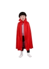 Kırmızı Renk Yakalı Pelerin Çocuk Boy 90 cm