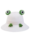 Kitti Bebe Hasır Şapka ( 2-6 Yaş ) Y24700-05 Beyaz