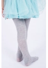 Kız Çocuk Pamuklu Külotlu Çorap Gri