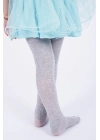 Kız Çocuk Pamuklu Külotlu Çorap Gri