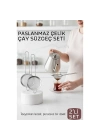 Klasik Çay Süzgeci 304 Paslanmaz Çelik 2 ADET 721306